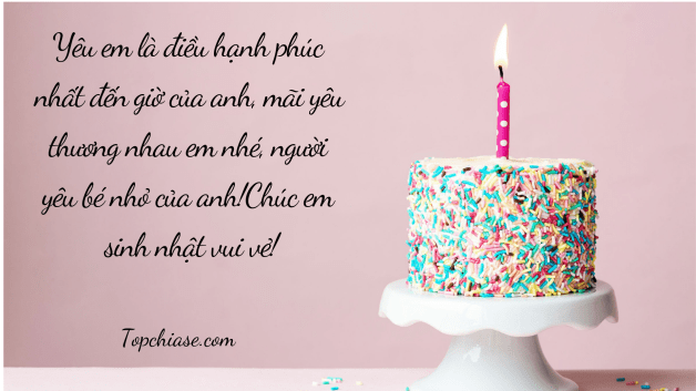 Lời chúc mừng sinh nhật người yêu