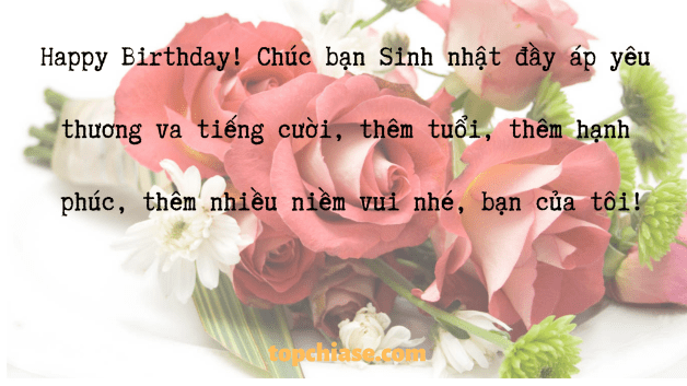 Chúc mừng sinh nhật bạn